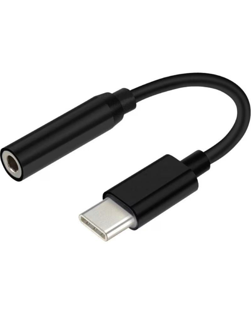 AISENS Conversor Jack 384 KHz A109-0348- USB Tipo-C Macho - Jack 3 5 Hembra