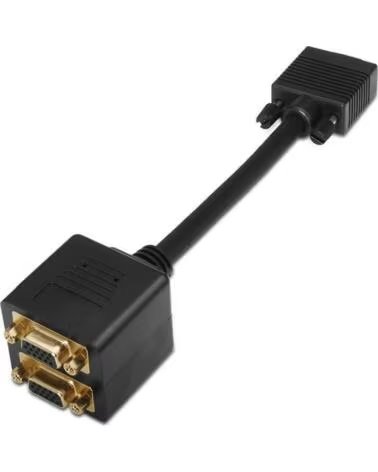 AISENS Duplicador SVGA A113-0080- VGA Macho - 2x VGA Hembra