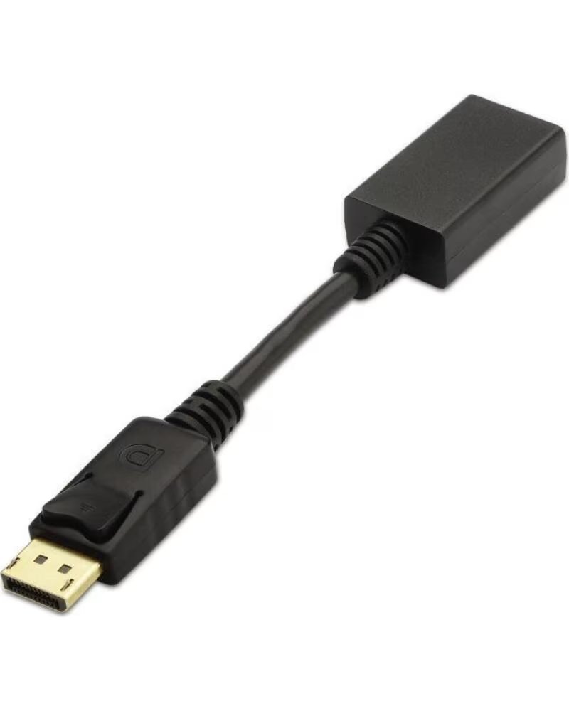 AISENS Conversor A125-0134- DisplayPort Macho - HDMI Hembra- 15cm- Negro