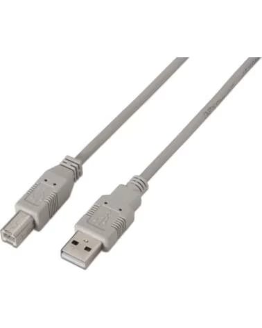 AISENS Cable USB 2 0 Impresora A101-0001- USB Tipo-B Macho - USB Macho- 1m- Beige