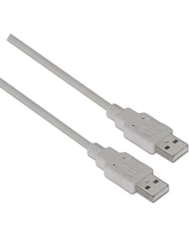 AISENS Cable USB 2 0 A101-0021- USB Macho - USB Macho- 1m- Beige