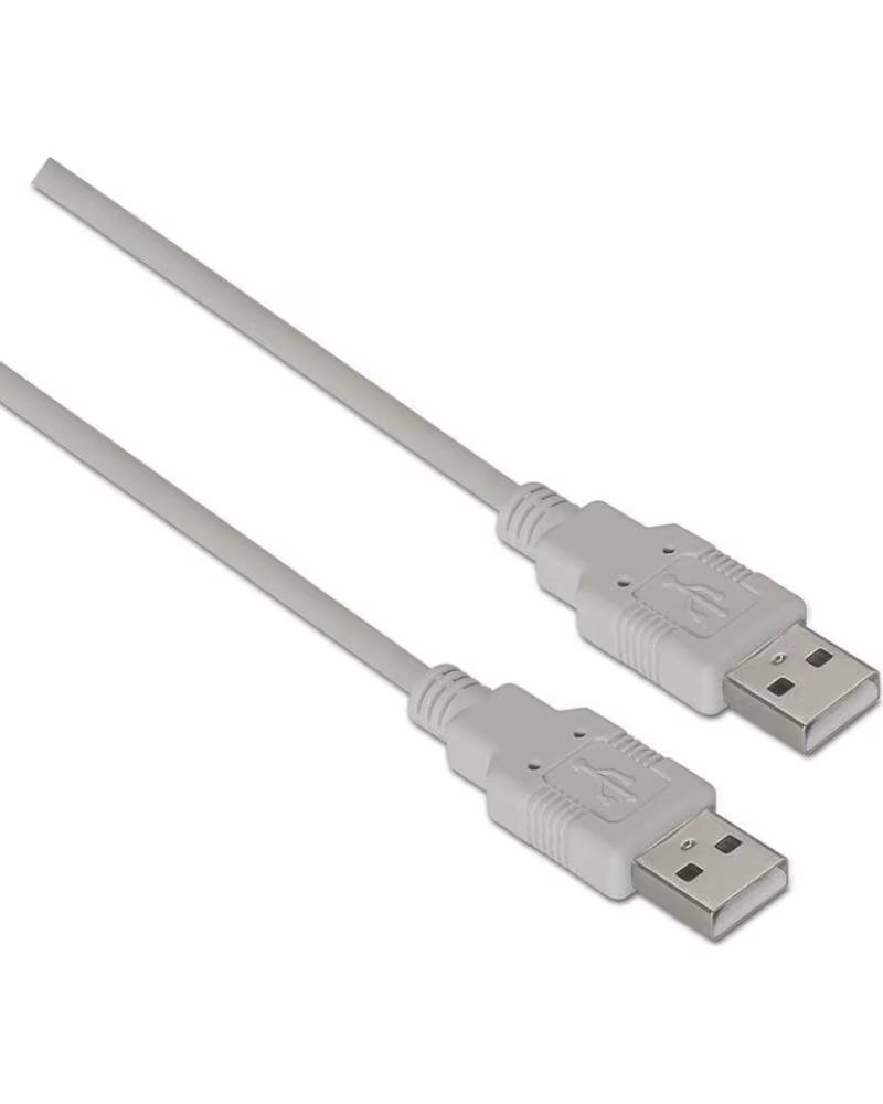 AISENS Cable USB 2 0 A101-0021- USB Macho - USB Macho- 1m- Beige