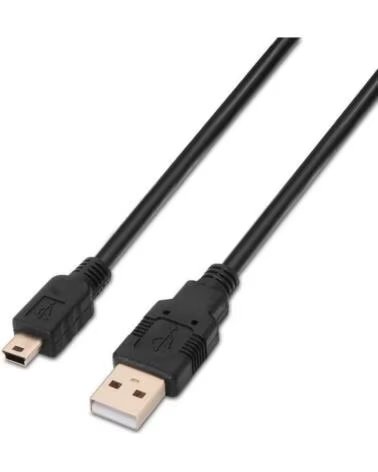 AISENS Cable USB 2 0 A101-0024- USB Macho - MiniUSB Macho- 1m- Negro