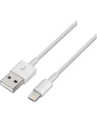 AISENS Cable USB 2 0 Lightning A102-0036- USB Macho - Lightning Macho- 2m- Blanco
