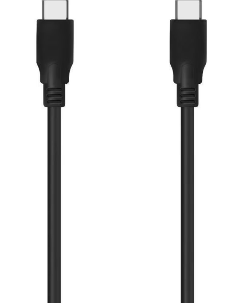 AISENS Cable USB 3 2 Tipo-C A107-0703 20GBPS 5A 100W- USB Tipo-C Macho - USB Tipo-C Macho- Hasta 100W- 20Gbps- 1 5m- Negro