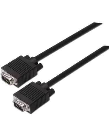 AISENS Cable SVGA A113-0068- VGA Macho - VGA Macho- Hasta 3W- 10Mbps- 1 8m- Negro