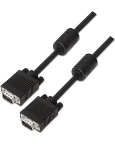 AISENS Cable SVGA A113-0072- VGA Macho - VGA Macho- Hasta 3W- 10Mbps- 3m- Negro