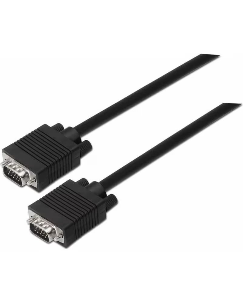 AISENS Cable SVGA A113-0070- VGA Macho - VGA Macho- Hasta 3W- 10Mbps- 5m- Negro