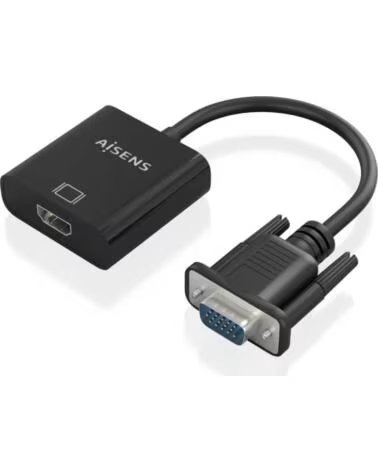 AISENS CÂBLE CONVERTISSEUR A115-0873 VGA MÂLE VERS HDMI FEMELLE AVEC AUDIO ET MICROUSB 20CM