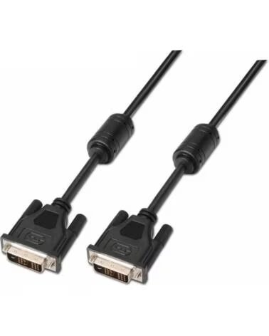 AISENS Cable DVI A117-0086- DVI-D Macho - DVI-D Macho- Hasta 3W- 10Mbps- 1 8m- Negro