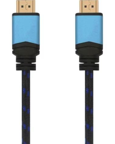 AISENS Cable HDMI 2 0 4K A120-0356 V2- HDMI Macho - HDMI Macho- 1m- Negro- Azul