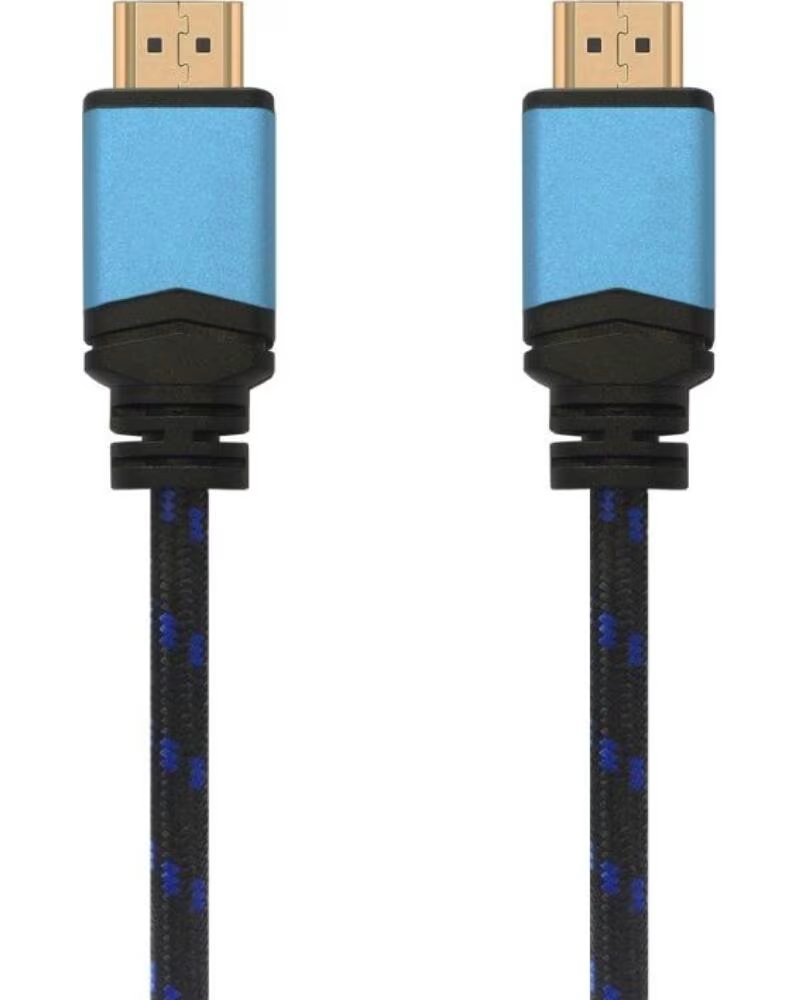 AISENS Cable HDMI 2 0 4K A120-0360- HDMI Macho - HDMI Macho- 10m- Negro y Azul