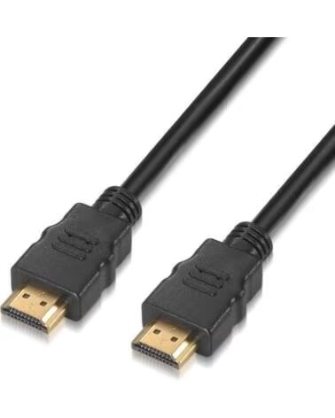 AISENS Cable HDMI 2 0 4K A120-0122- HDMI Macho - HDMI Macho- Hasta 10W- 2250Mbps- 3m- Certificado- Negro