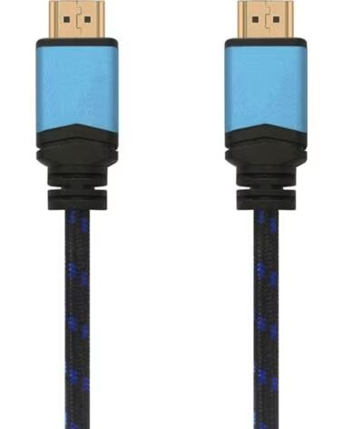 AISENS Cable HDMI 2 0 4K A120-0359- HDMI Macho - HDMI Macho- 5m- Negro y Azul