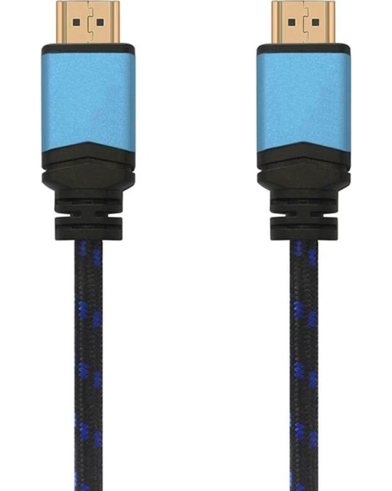 AISENS Cable HDMI 2 0 4K A120-0359- HDMI Macho - HDMI Macho- 5m- Negro y Azul