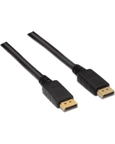 AISENS Cable DisplayPort 1 2 4K A124-0129- DisplayPort Macho - DisplayPort Macho- Hasta 5W- 2300Mbps- 2m- Negro