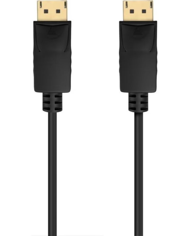 AISENS Cable DisplayPort 1 2 CCS 4K A124-0740- DisplayPort Macho - DisplayPort Macho- Hasta 5W- 2300Mbps- 2m- Negro
