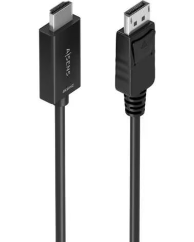 AISENS Cable Conversor A125-0896- DisplayPort Macho - HDMI 4K Macho- 5m- Negro