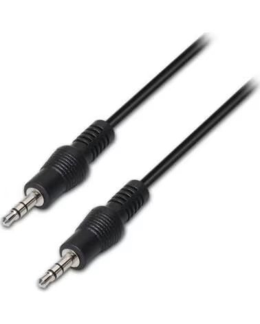 AISENS Cable Estereo A128-0143- Jack 3 5 Macho - Jack 3 5 Macho- Hasta 0 1W- 3m- Negro