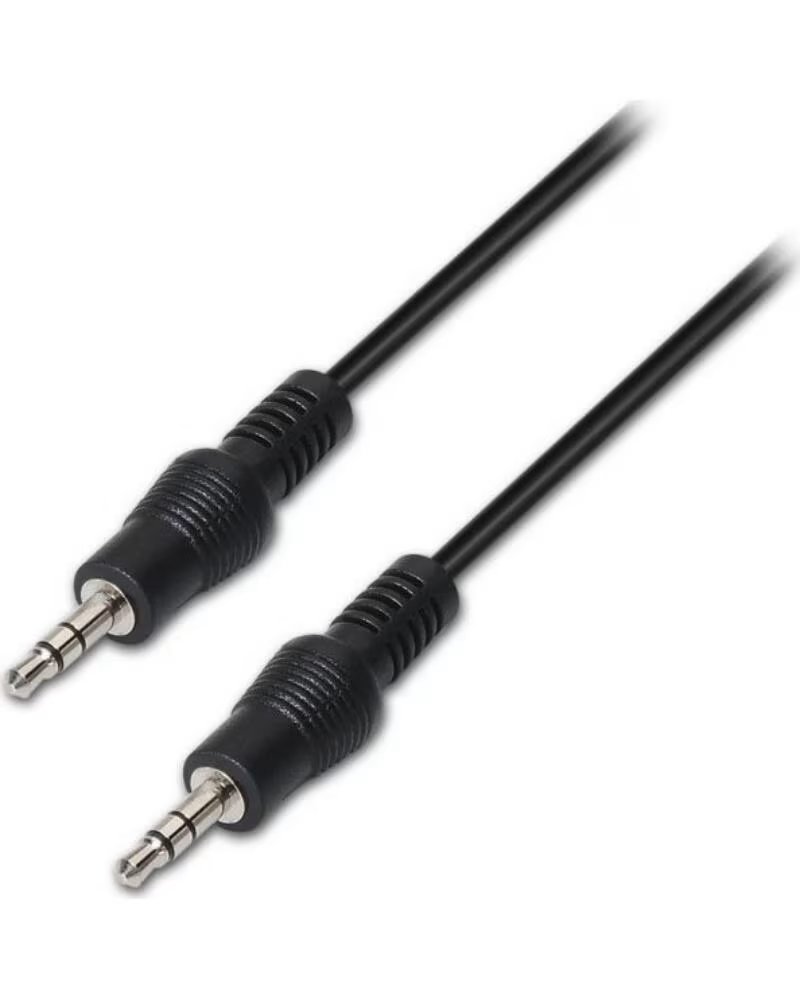 AISENS Cable Estereo A128-0143- Jack 3 5 Macho - Jack 3 5 Macho- Hasta 0 1W- 3m- Negro