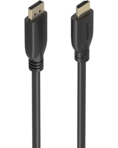 AISENS Cable Conversor A125-0922- DisplayPort Macho - HDMI 4K Macho- 10m- Negro