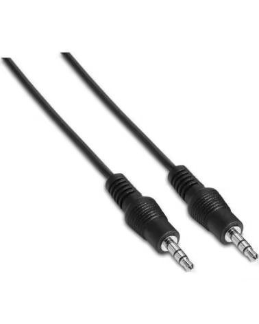 AISENS Cable Estereo A128-0141- Jack 3 5 Macho - Jack 3 5 Macho- Hasta 0 1W- 30cm- Negro