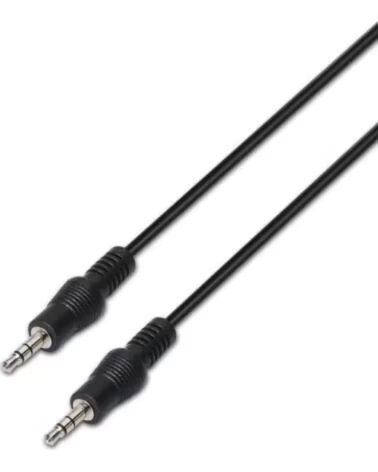 AISENS Cable Estereo A128-0144- Jack 3 5 Macho - Jack 3 5 Macho- Hasta 0 1W- 10m- Negro