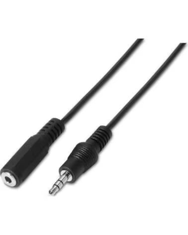AISENS Cable Estereo A128-0145- Jack 3 5 Macho - Jack 3 5 Hembra- Hasta 0 1W- 1 5m- Negro
