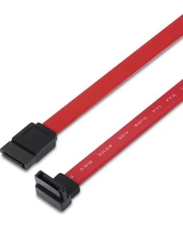AISENS Cable SATA A130-0155- SATA Hembra - SATA Hembra- Hasta 0 1W- 768Mbps- 50cm- Rojo