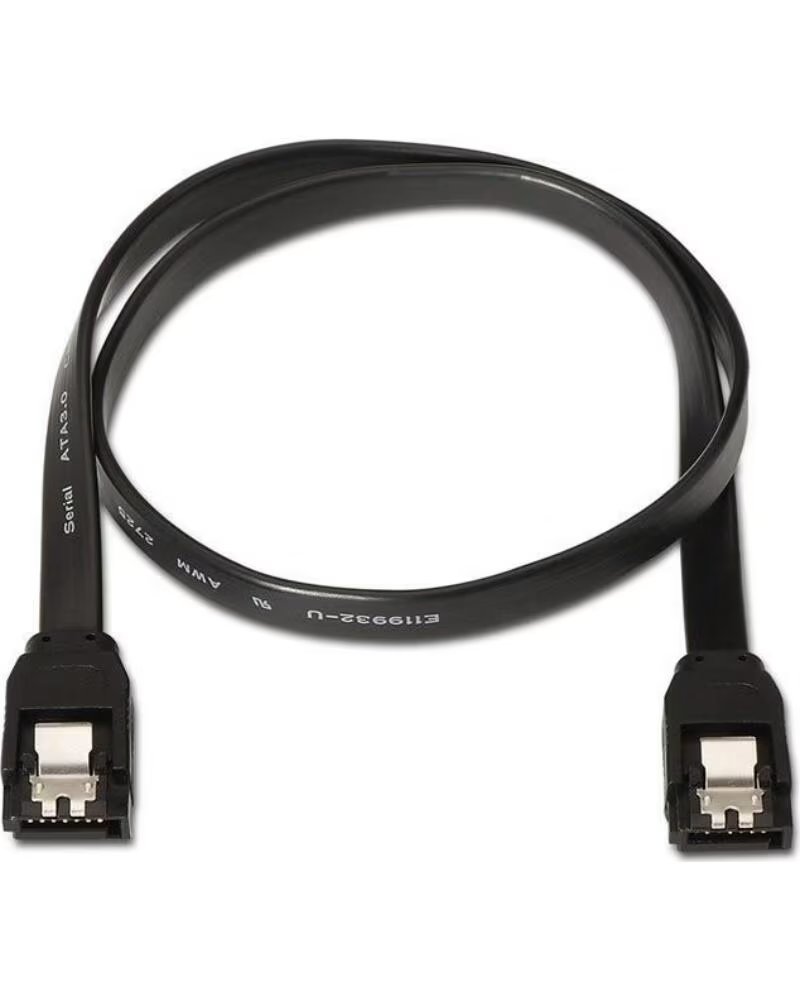 AISENS Cable SATA III A130-0157- SATA Hembra - SATA Hembra- Hasta 0 1W- 768Mbps- 50cm- Negro