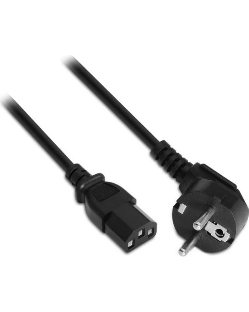 AISENS Cable Alimentacion A132-0167- CEE7-7 Macho - C13 Hembra- Hasta 1500W- 1 5m- Negro