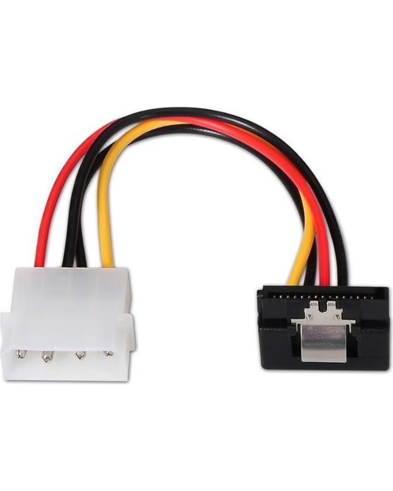 AISENS Cable Alimentacion SATA A131-0163- Molex 4 PIN Macho - SATA Hembra- Hasta 54W- 16cm