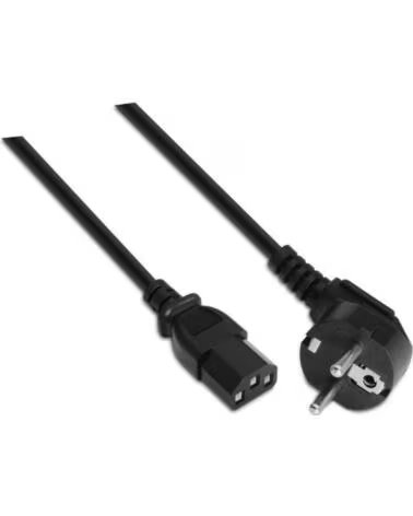 AISENS Cable Alimentacion A132-0168- CEE7-7 Macho - C13 Hembra- Hasta 1500W- 3m- Negro