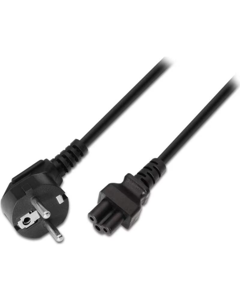 AISENS Cable Alimentacion Trebol A132-0172- CEE7-7 Macho - C5 Hembra- Hasta 1500W- 1 5m