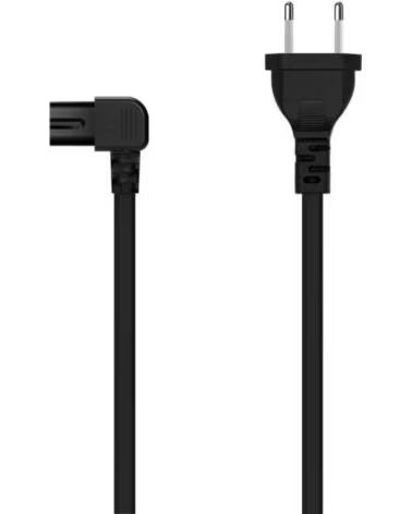 AISENS CABO DE ALIMENTAÇÃO FORMA 8 A132-0599 CEE7-16 MACHO C7 FÊMEA 1500W 3M PRETO