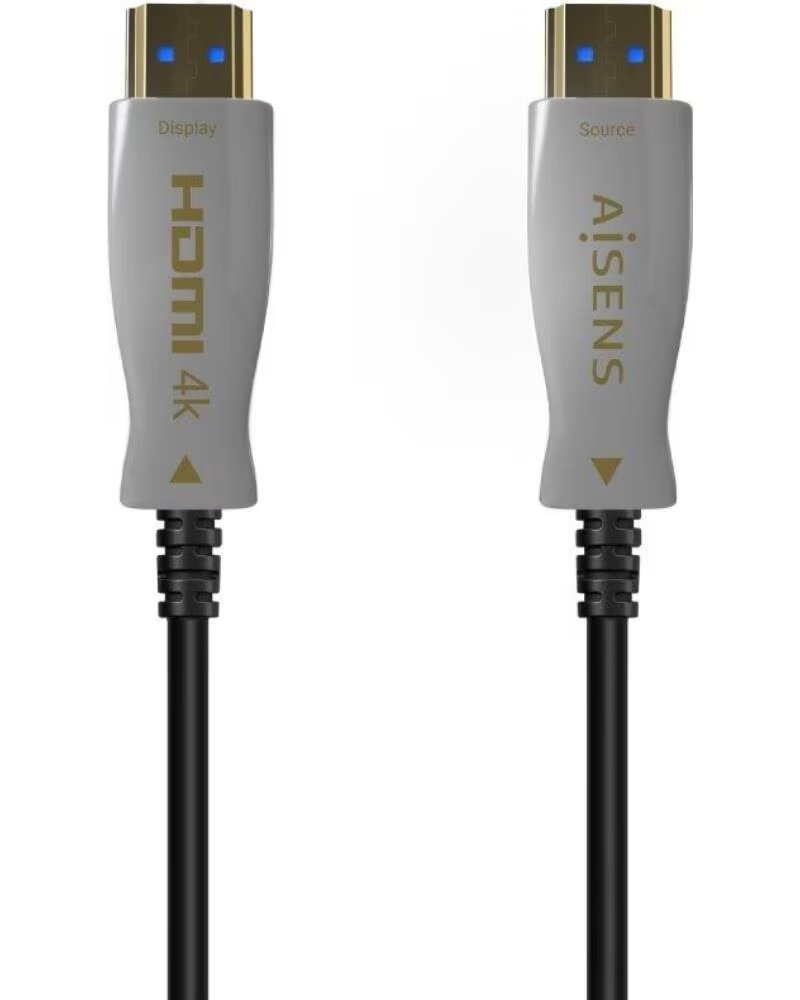 AISENS Cable HDMI 2 0 AOC 4K A148-0698- HDMI Macho - HDMI Macho- 100m- Negro
