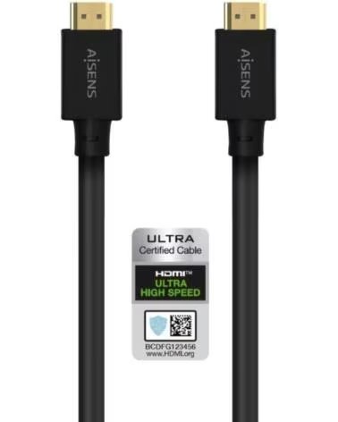 AISENS Cable HDMI 2 1 8K A150-0680- HDMI Macho - HDMI Macho- 5m- Certificado- Negro