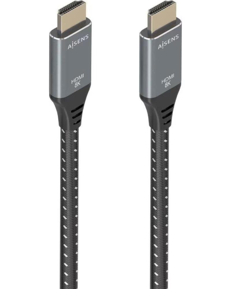 AISENS Cable HDMI 2 1 8K A150-0877- HDMI Macho - HDMI Macho- 7m- Gris y Negro