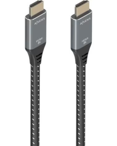 AISENS Cable HDMI 2 1 8K A150-0876- HDMI Macho - HDMI Macho- 5m- Gris y Negro