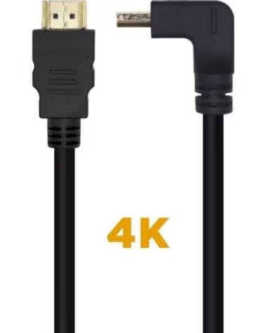 AISENS Cable HDMI 2 0 4K A120-0456- HDMI Macho - HDMI Macho- 1m- Negro