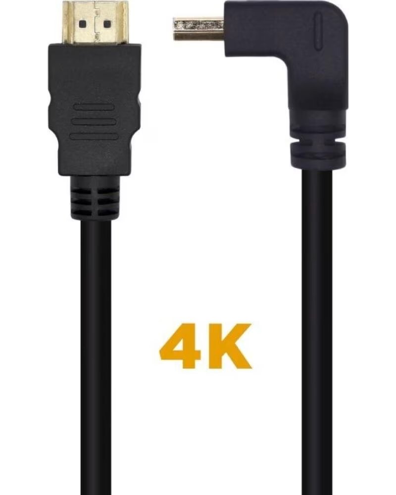 AISENS Cable HDMI 2 0 4K A120-0456- HDMI Macho - HDMI Macho- 1m- Negro