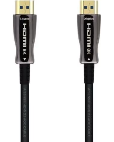 AISENS Cable HDMI 2 1 AOC 8K A153-0518- HDMI Macho - HDMI Macho- 25m- Negro
