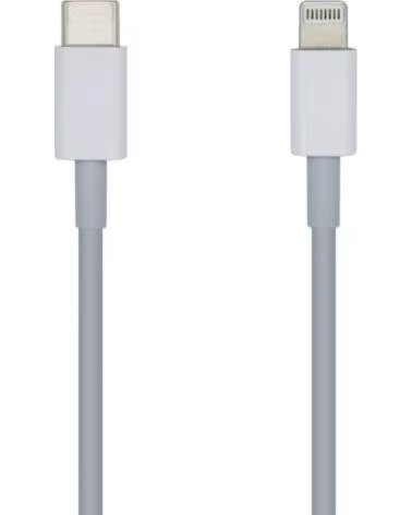 AISENS Cable USB Tipo-C 2 0 Lightning A102-0443- Lightning Macho - USB Tipo-C Macho- 480Mbps- 2m- Blanco