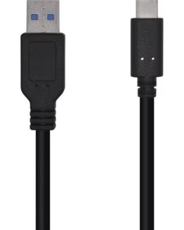 AISENS Cable USB 3 1 Tipo-C A107-0449- USB Tipo-C Macho - USB Macho- 50cm- Negro