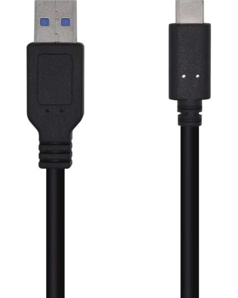 AISENS Cable USB 3 1 Tipo-C A107-0449- USB Tipo-C Macho - USB Macho- 50cm- Negro
