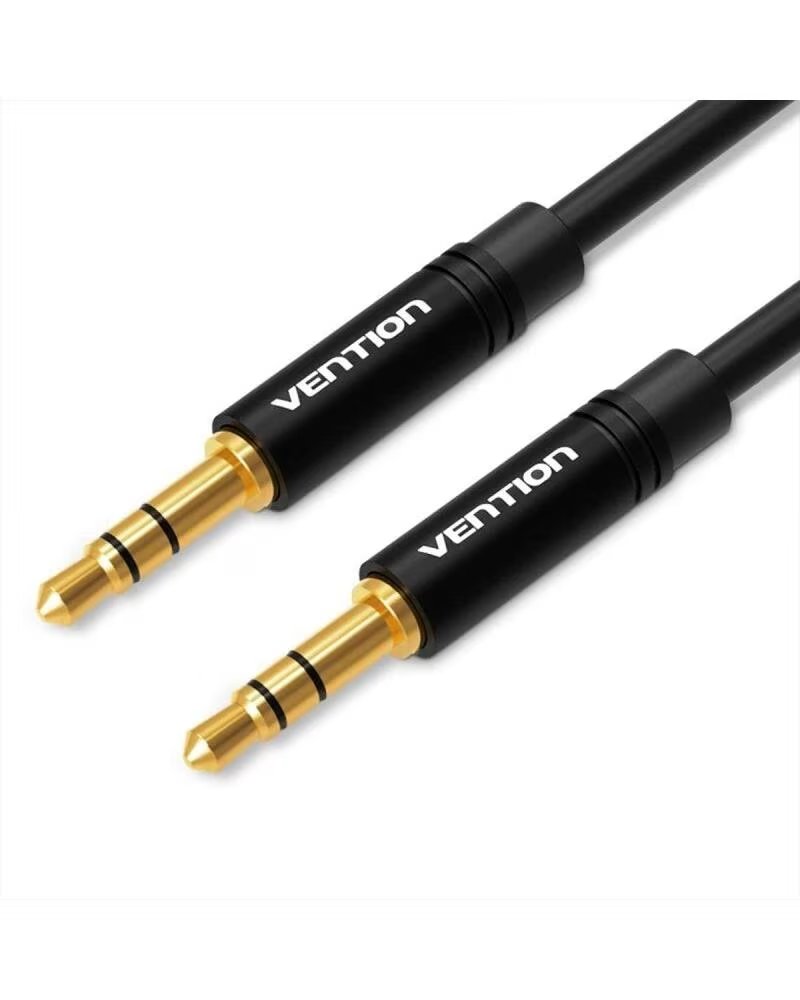 VENTION Cable Estereo BAKBF- Jack 3 5 Macho - Jack 3 5 Macho- 1m- Negro