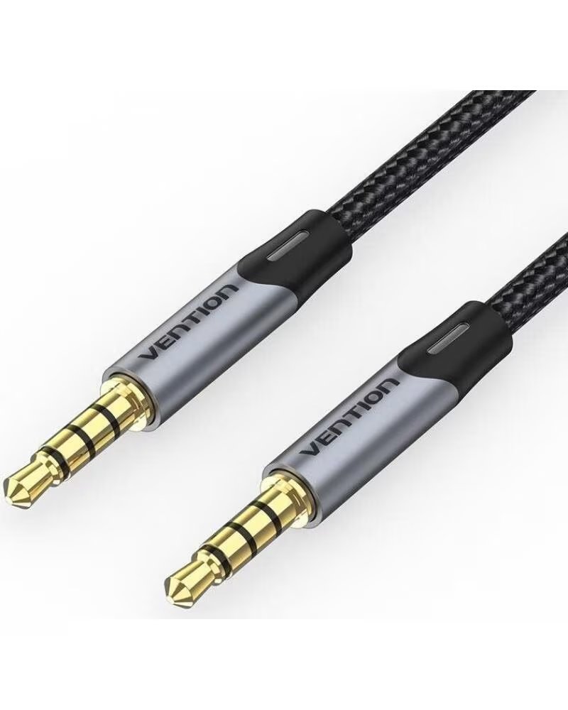 VENTION Cable Estereo BAQHD- Jack 3 5 Macho - Jack 3 5 Macho- 50cm- Gris