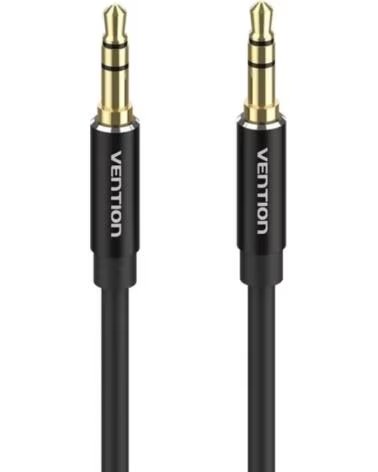 VENTION Cable Estereo BAXBF- Jack 3 5 Macho - Jack 3 5 Macho- 1m- Negro