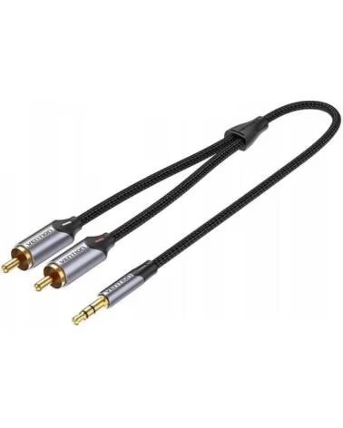 VENTION Cable Estereo BCNBI- Jack 3 5 Macho - 2x RCA Macho- 3m- Gris