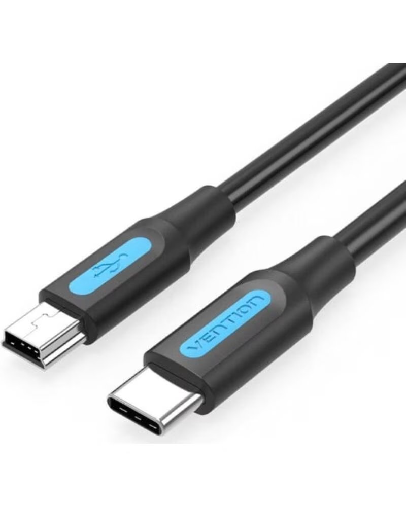 VENTION Cable USB 2 0 Tipo-C COWBF- USB Tipo-C Macho - MiniUSB Macho- 480Mbps- 1m- Negro